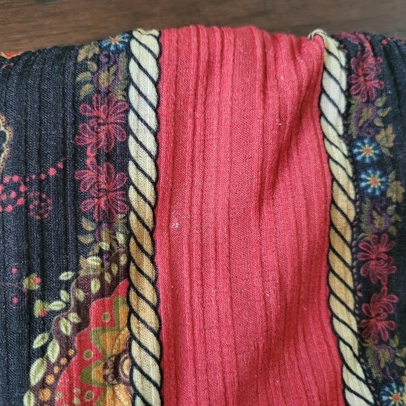 Zara Trafaluc Women's Mixed Pattern Multicolor Short Sleeve Peplum Top Size L - Picture 7 of 10